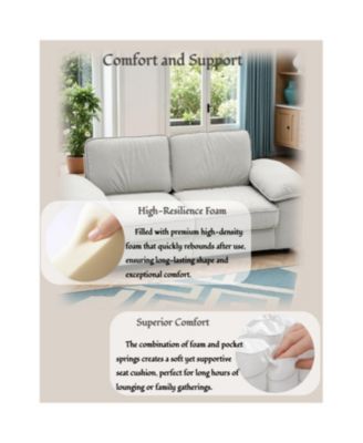 Streamdale   Storage Loveseat - Modern Sofa for Small Spaces