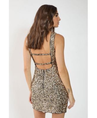 Women's Strappy Back Mini Dress