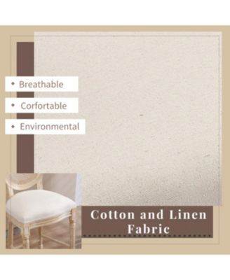 French Country Bar Chairs Set of 2, Rattan Back.