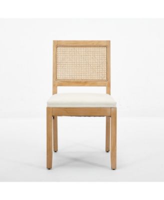 Streamdale Farmhouse Rattan Dining Chairs, Set of 2