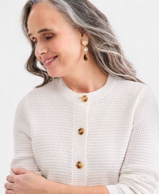 Women's Textured Cardigan Sweater