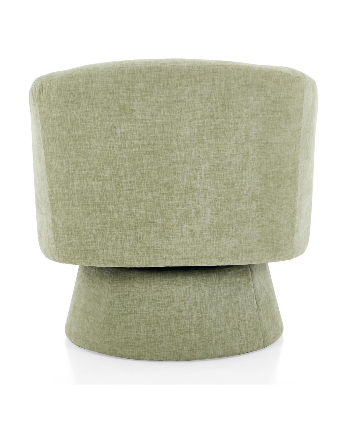 Streamdale Furniture Chenille Swivel Accent Chair - 360 Rotating Barrel, Green