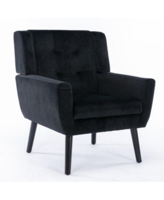 Velvet Accent Chair with Legs