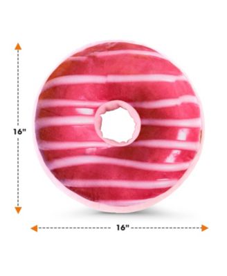 Reversible Photoreal Donut Decorative Pillow, 16" Round