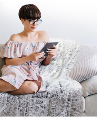 Shaggy Textured Throw, 50" x 60"