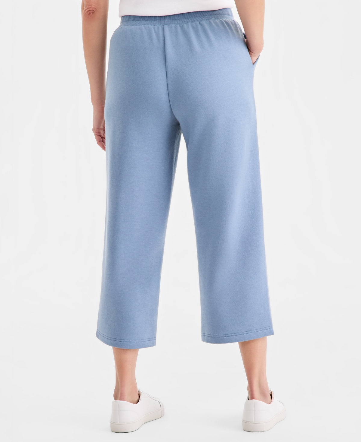 Style & Co Women's Luxsoft Wide-Leg Cropped Sweatpants, Macy's Exclusive