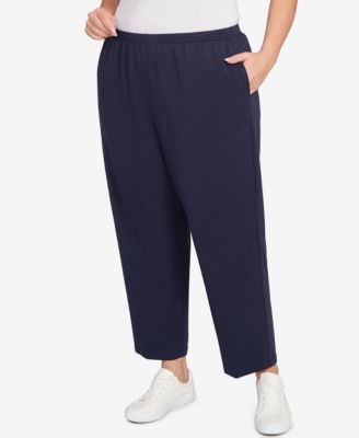 Plus Size Classic French Terry Average Length Pants