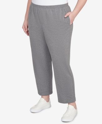 Plus Size Classic French Terry Average Length Pants