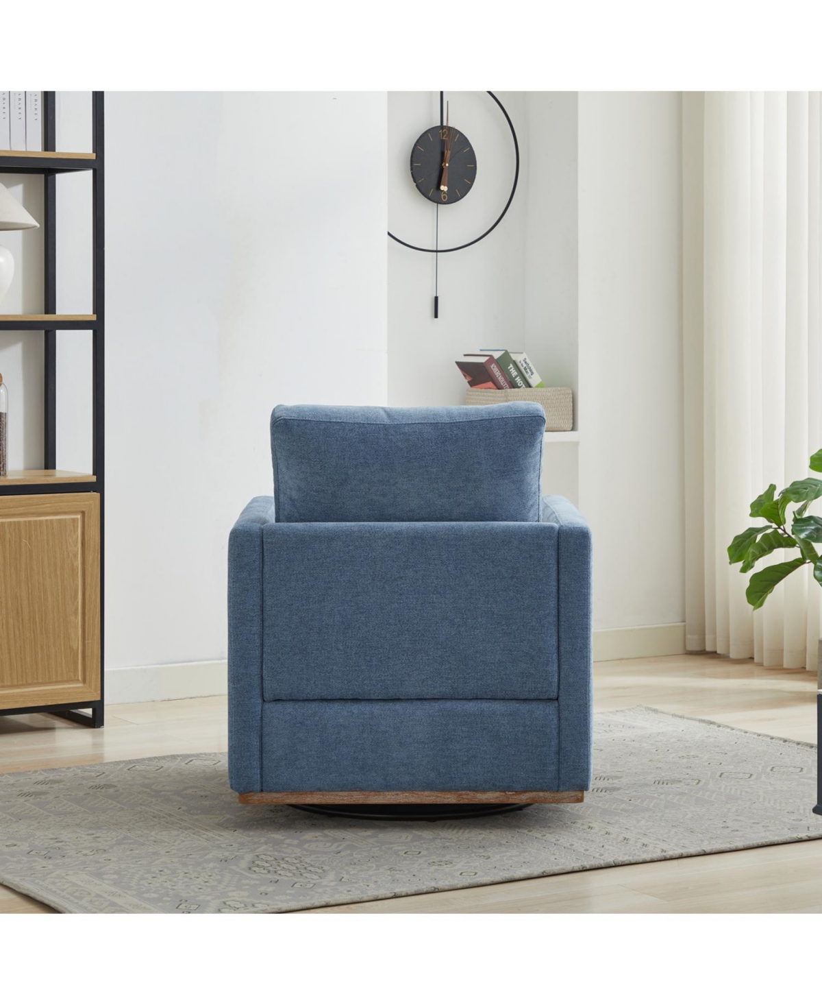 Streamdale Furniture 30.7" Swivel Accent Chair - Blue