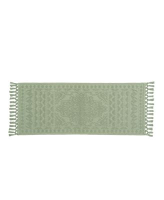 Nellore Fringe Cotton Bath Rug, 24" x 64"