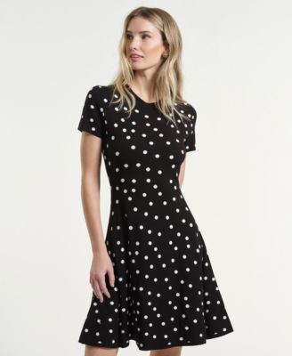 Women's Polka Dot Flare Dress