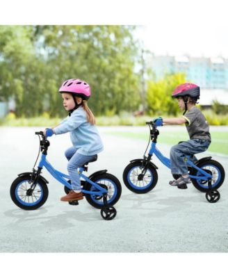 Inch Kids Bike with Training Wheels and Adjustable Seat