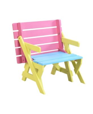 KID'S MULTI-FUNCTIONAL ARM CHAIR, TABLE+ 2 BENCHES (All-in-one)