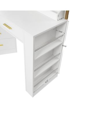 Streamdale White 8-Drawer Dresser - Bedroom Storage