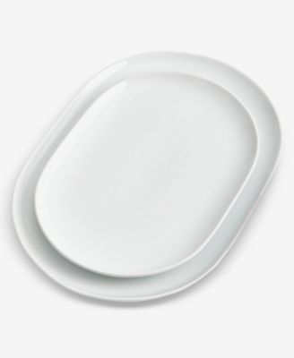 James Ceramic Oval Platters, Set of 2