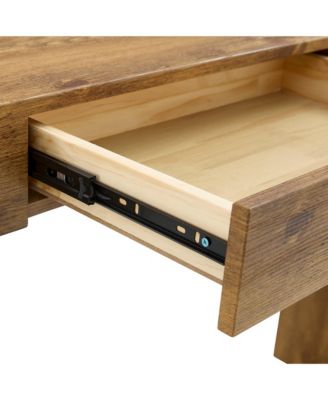 Streamdale Elegant Wood Grain Bar Table w/ Drawers - 50 Inches