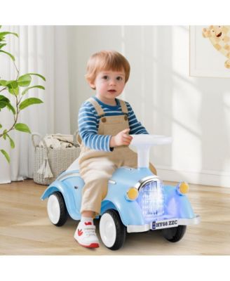 Toddler Ride On Sliding Car with Horn and LED Headlight
