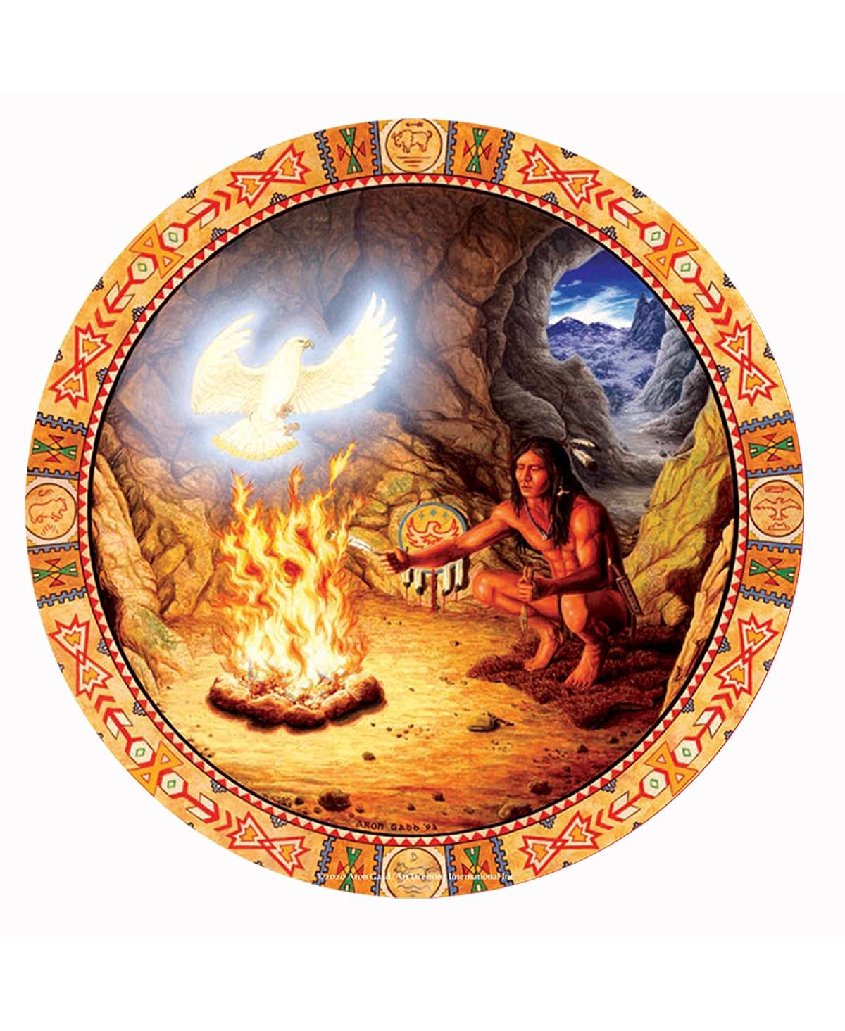 SunsOut White Eagle 500 piece Jigsaw Puzzle for Adults Round