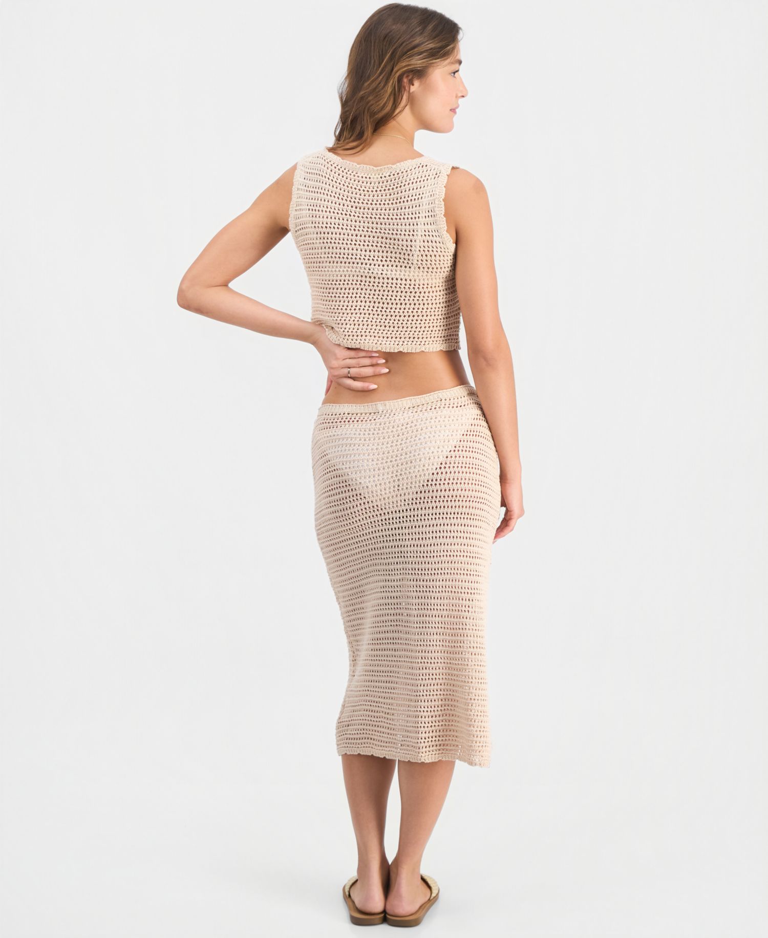 Women's Sleeveless Swim Cover-Up Tank Top
