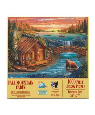Fall Mountain Cabin 1000 piece Jigsaw Puzzle for Adults