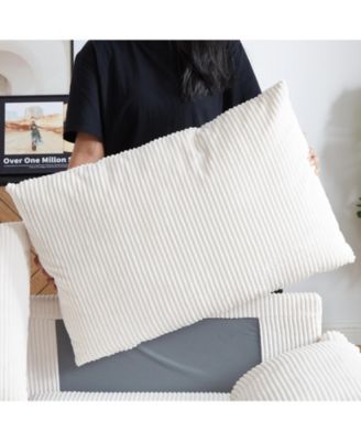 64.5" 3-in-1 Sleeper Sofa with Pullout Bed, Pillows, Pockets