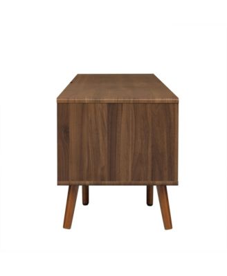  78" TV Stand for 75-85" TV, Console with Storage & Open Shelf