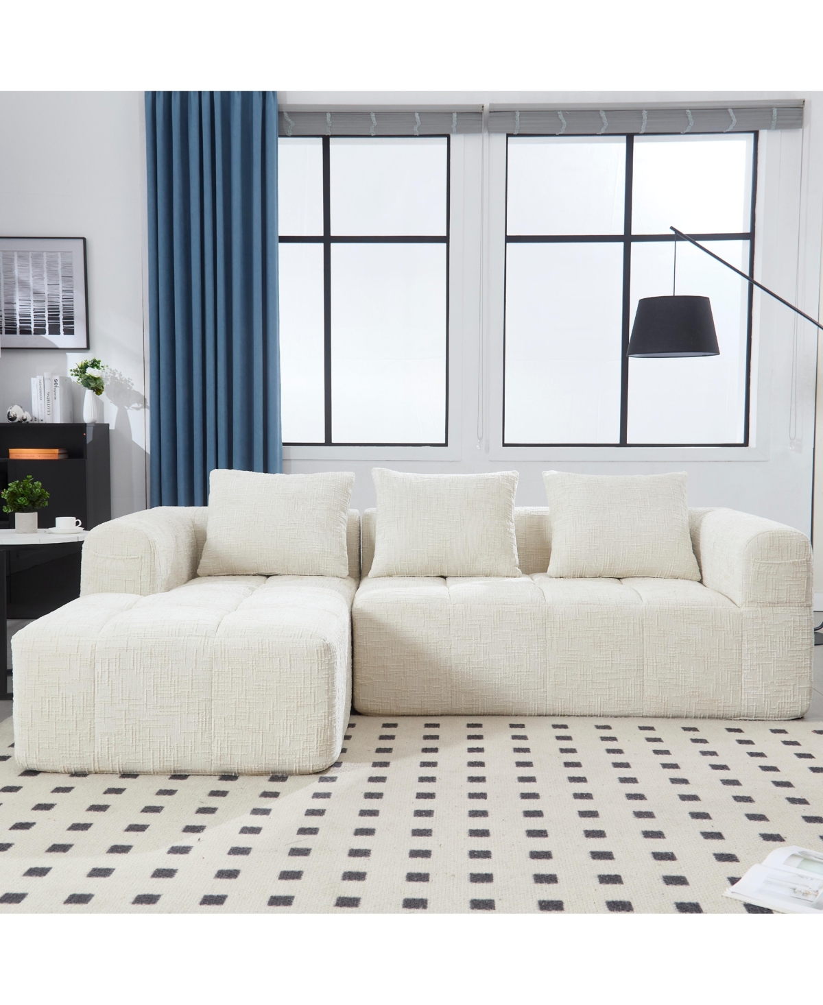 Streamdale Furniture Streamdale Modular Sectional Sofa with Chaise & Side Pockets