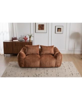 Giant Bean Bag Couch, Ultra Soft Fluffy Loveseat Sofa