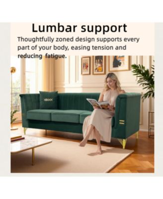  Cream Velvet Tufted Sofa Set - Modern Comfort & Style