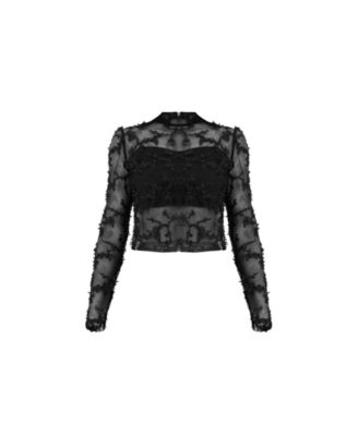 Women's Textured Straight Blouse