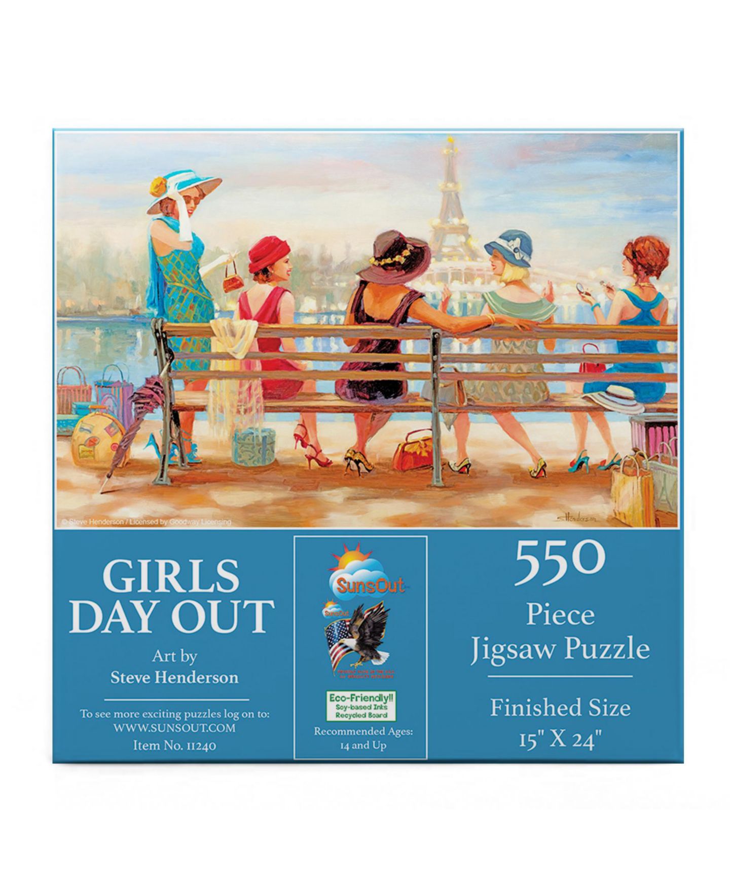 Детский пазл SunsOut Girls Day Out 550-Piece Interlocking Jigsaw Puzzle, Ages 15+ — фото 2