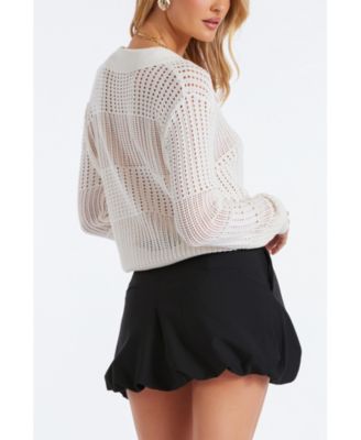 Women's BISHOP + YOUNG Sporty Pointelle Cardigan