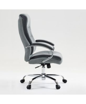 Big & Tall Linen Adjustable Height Office Chair