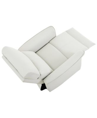  PU Leather Rocking Recliner Chair - Light Gray