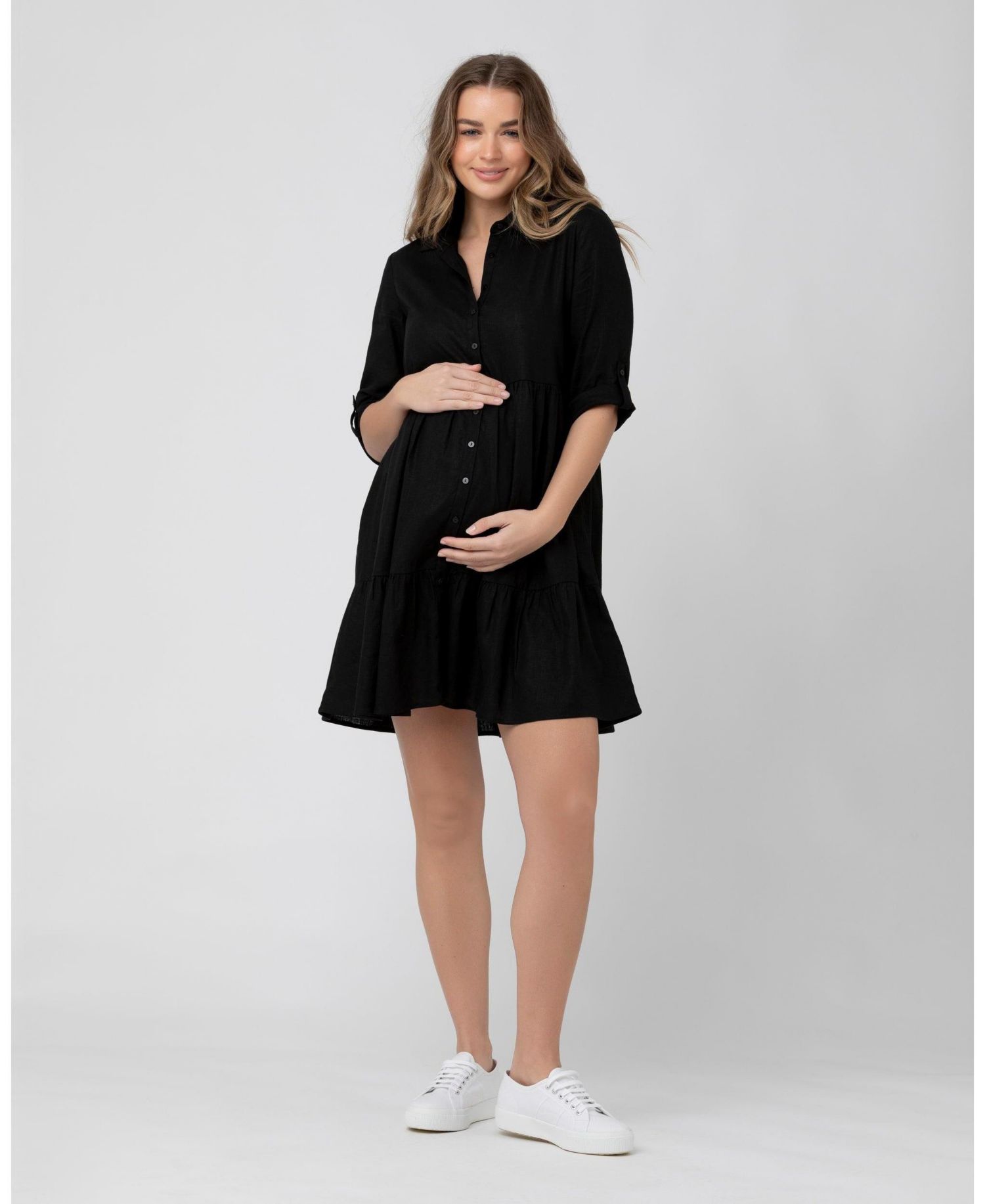 Women's Adel Button Linen Dress