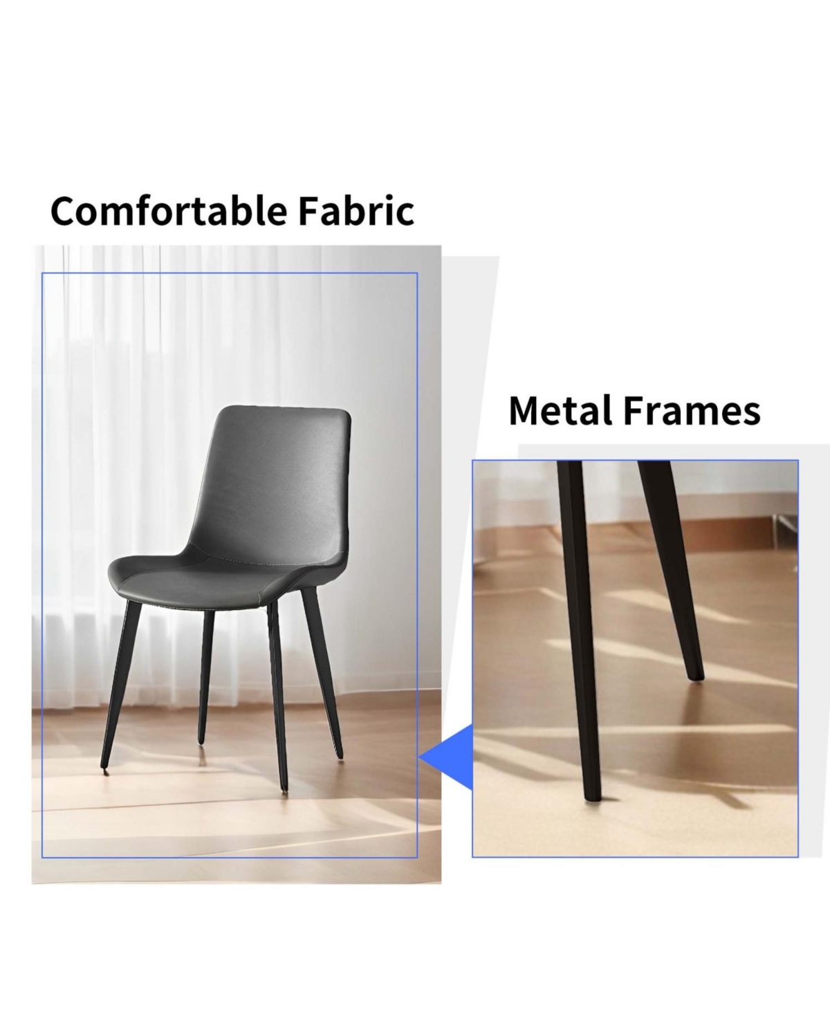 Streamdale Furniture Upholstered Faux Leather Dining Chairs (Set of