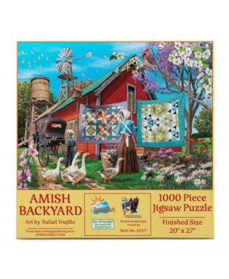 Amish Backyard 1000-piece Jigsaw Puzzle for Adults