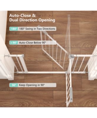  29.5-45.3" Wide, Pressure Mounted Baby Gate