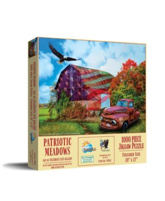 Patriotic Meadows 1000 piece Jigsaw Puzzle for Adults  Fourth of July