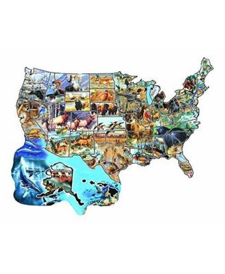 Wild America 600 piece Jigsaw Puzzle for Adults Special Shape