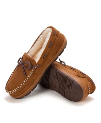 Men's Forster Genuine Shearling Moccasin Slippers