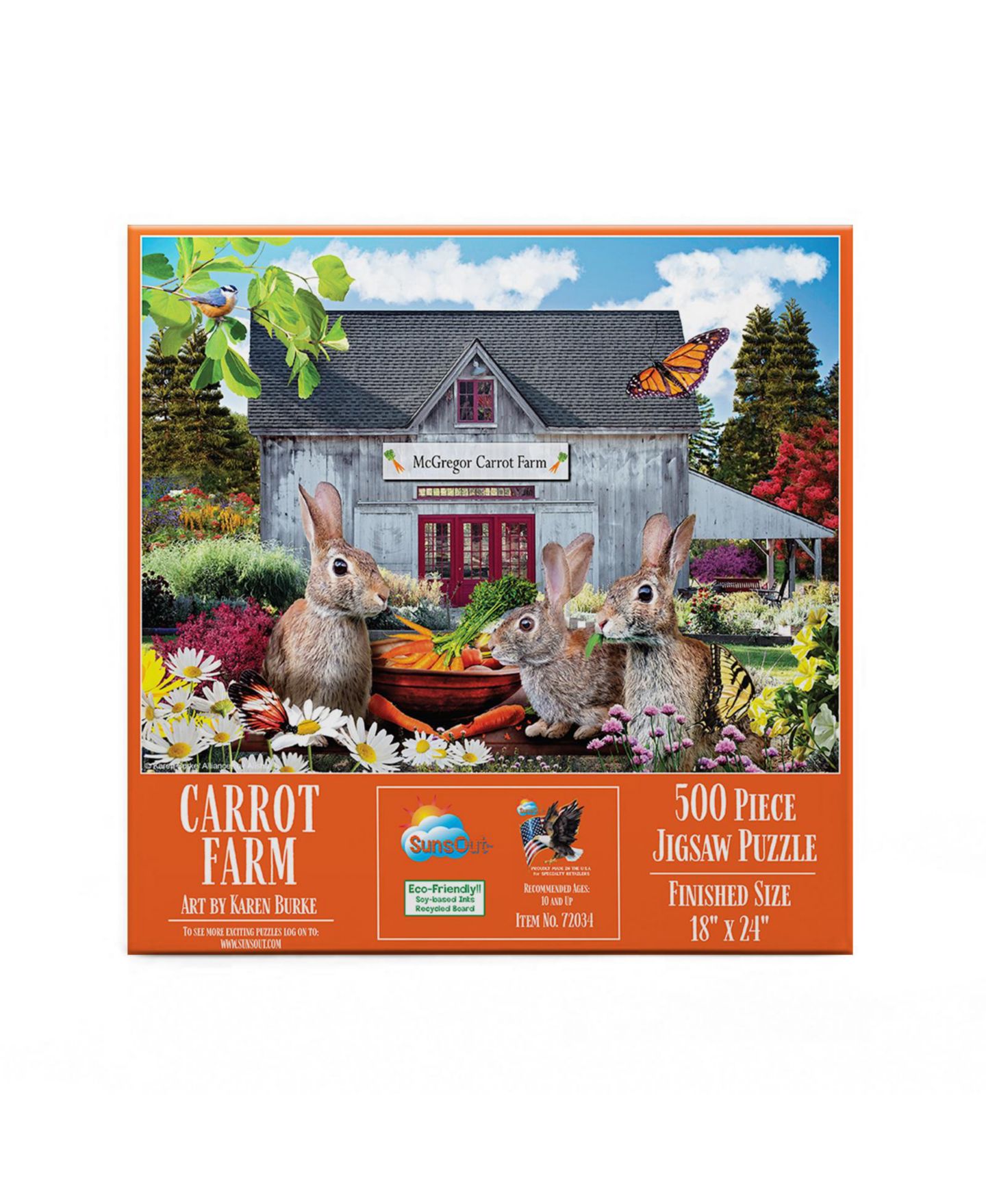 Детский пазл SunsOut Carrot Farm 500-Piece Jigsaw Puzzle, от 15 лет — фото 2