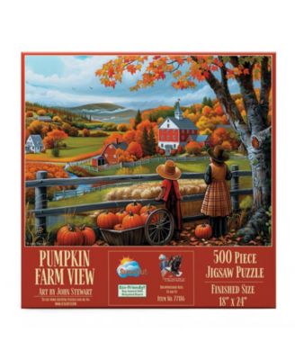 Pumpkin Farm View 500 piece Jigsaw Puzzle for Adults  Halloween