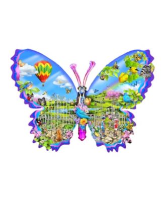 Garden Butterfly 1000 piece Jigsaw Puzzle for Adults Special Shape