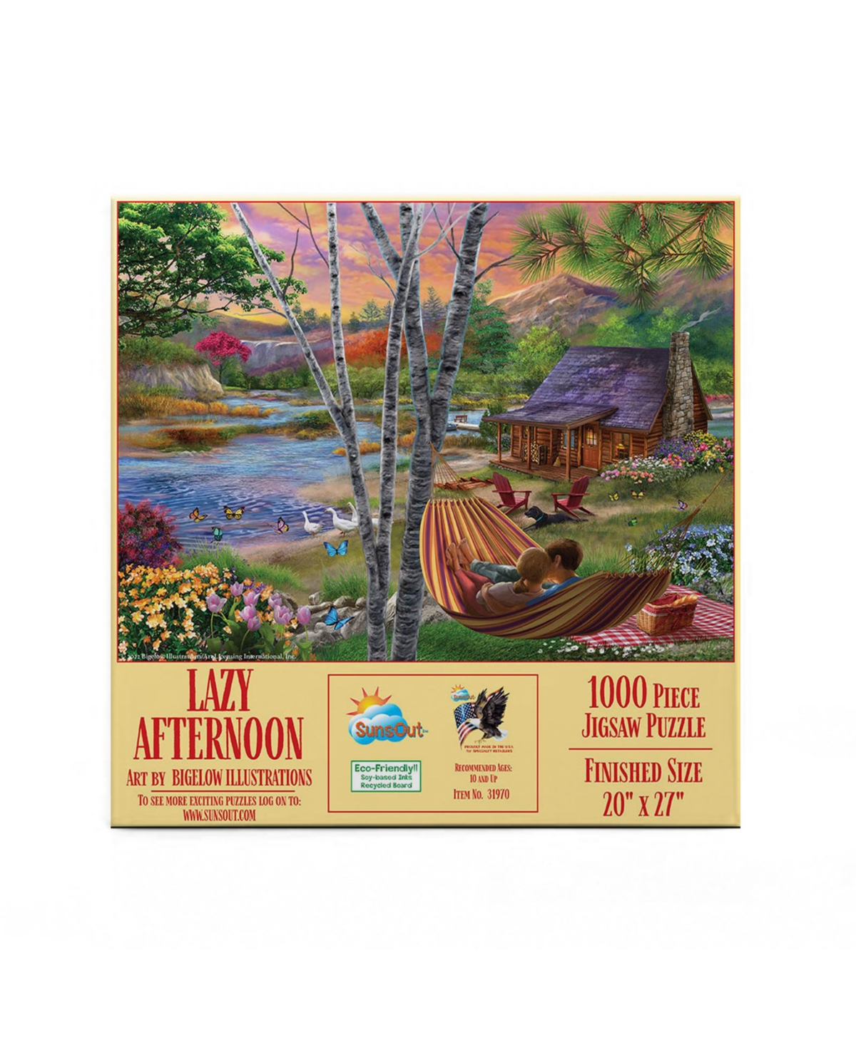 SunsOut Lazy Afternoon 1000 piece Jigsaw Puzzle for Adults