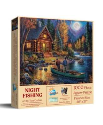 Night Fishing 1000 piece Jigsaw Puzzle for Adults