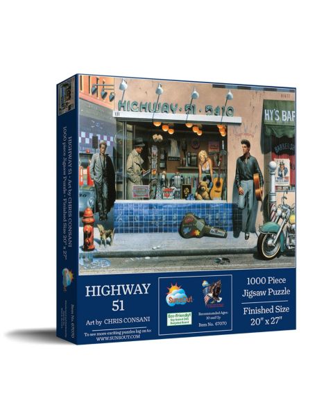 Детский пазл SunsOut Highway 51 1000-Piece Jigsaw Puzzle, от 15 лет