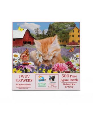 I Wuv Flowers 500 piece Jigsaw Puzzle for Adults