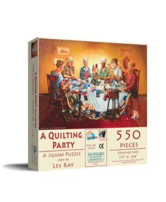 A Quilting Party 550 piece Jigsaw Puzzle for Adults