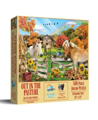 'Out in the Pasture' 500-piece Jigsaw Puzzle for Adults